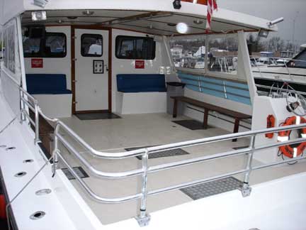 Island Bounds cockpit great for deep sea fishing